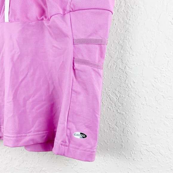 Adidas ClimaCool Active Fitted Tank Top Mixed Media Mesh Pink - Picture 6 of 7